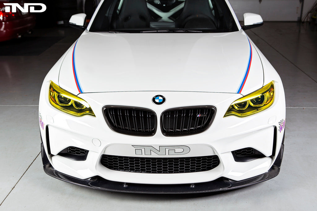 3d design f87 m2 carbon fiber front lip spoiler - iND Distribution