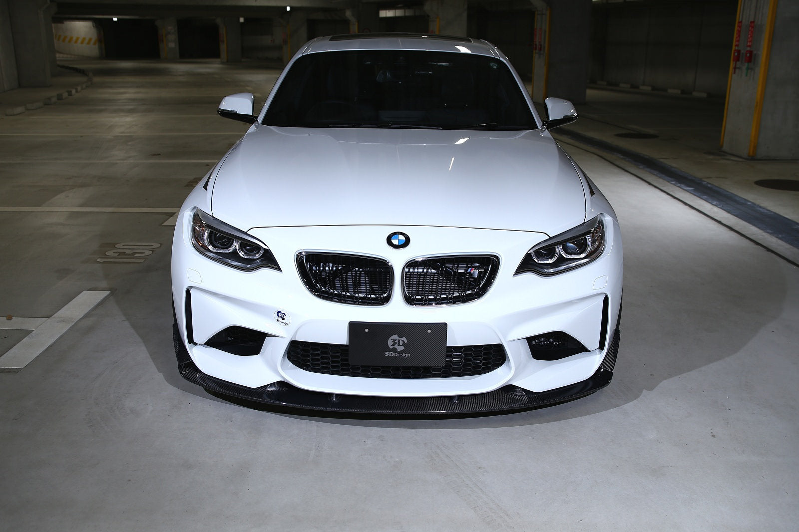 3d design f87 m2 carbon fiber front lip spoiler - iND Distribution