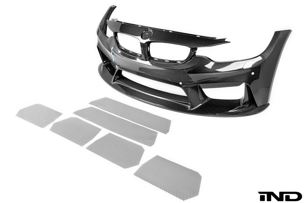 3d design f8x m3 m4 carbon fiber front bumper - iND Distribution
