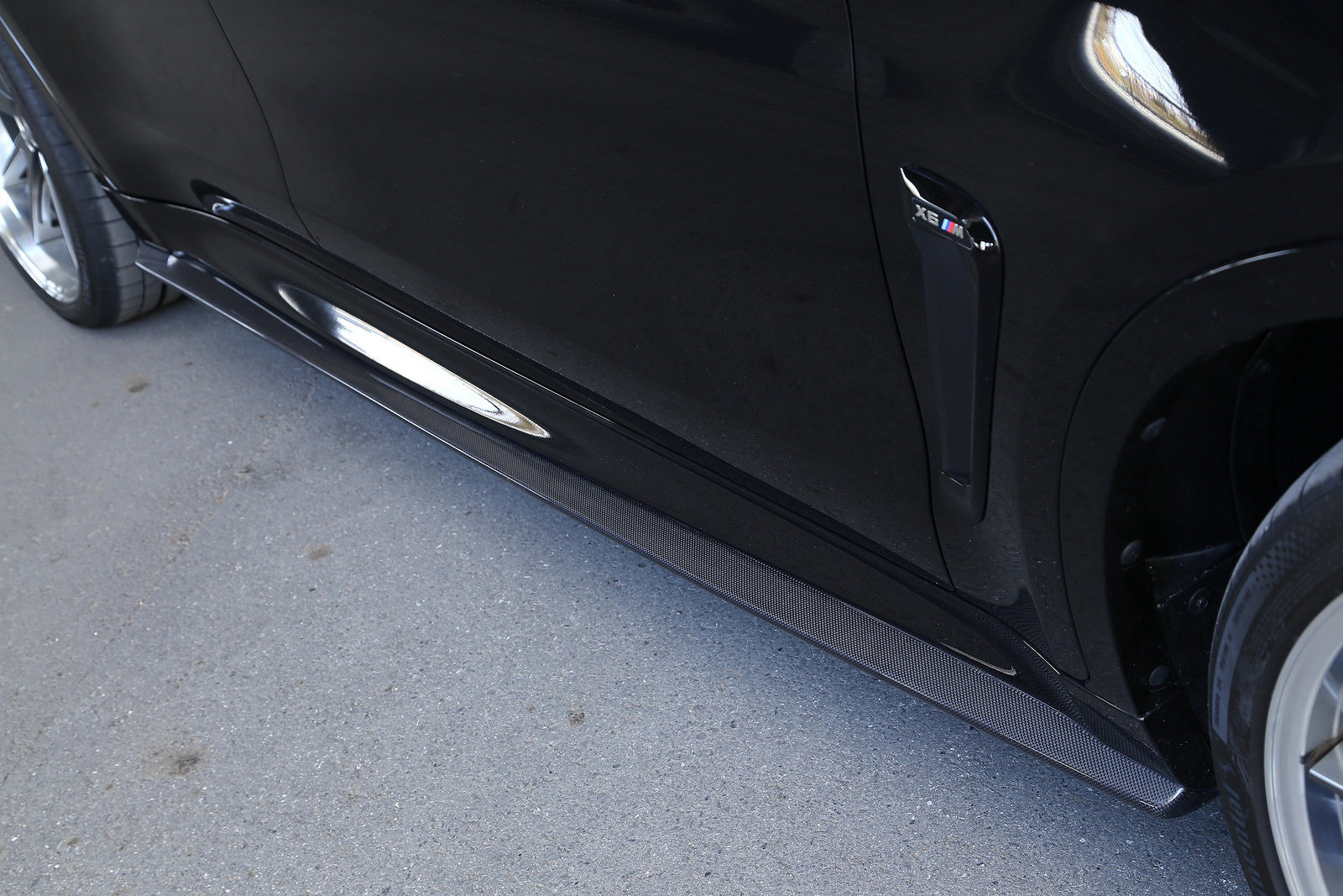 3d design f86 f16 m sport carbon fiber side skirt set - iND Distribution