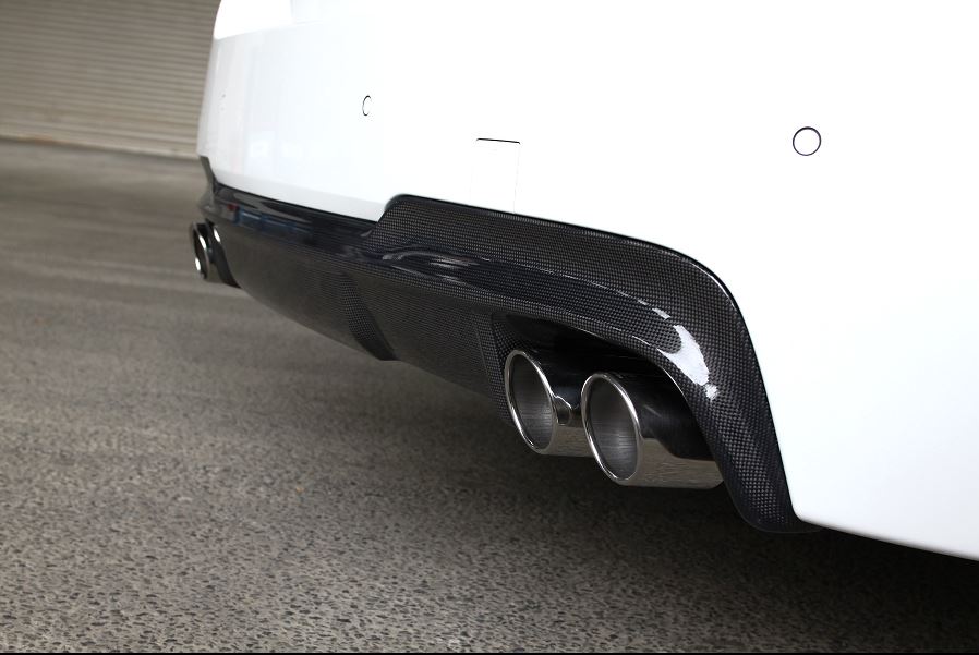 3d design f10 f11 m sport carbon fiber rear diffuser - iND Distribution