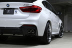 3d design f16 x6 m sport carbon fiber rear diffuser - iND Distribution