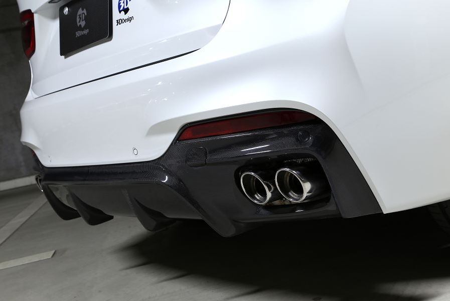 3d design f16 x6 m sport carbon fiber rear diffuser - iND Distribution