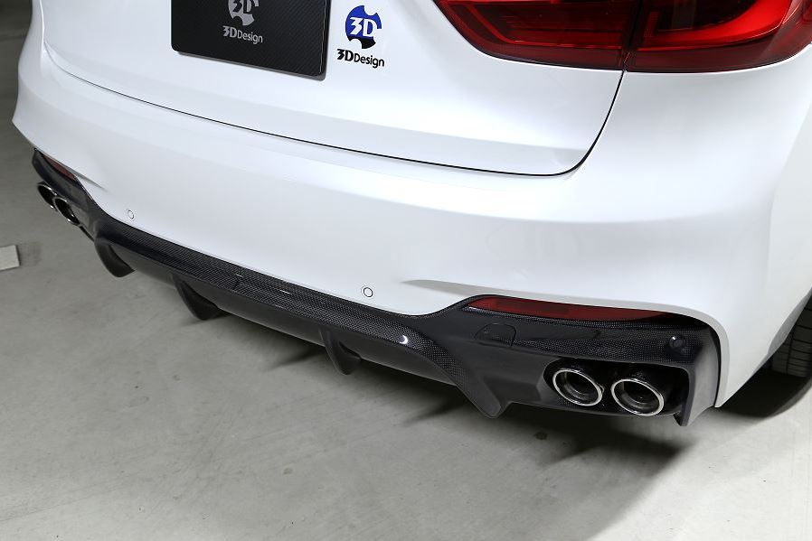 3d design f16 x6 m sport carbon fiber rear diffuser - iND Distribution