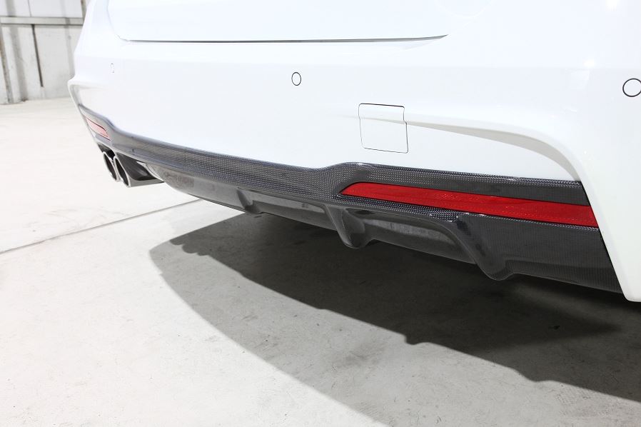 3D Design F30 F31 3-Series M Sport Carbon Rear Diffuser - iND Distribution