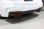 3d design f30 f31 335 m sport carbon fiber rear diffuser