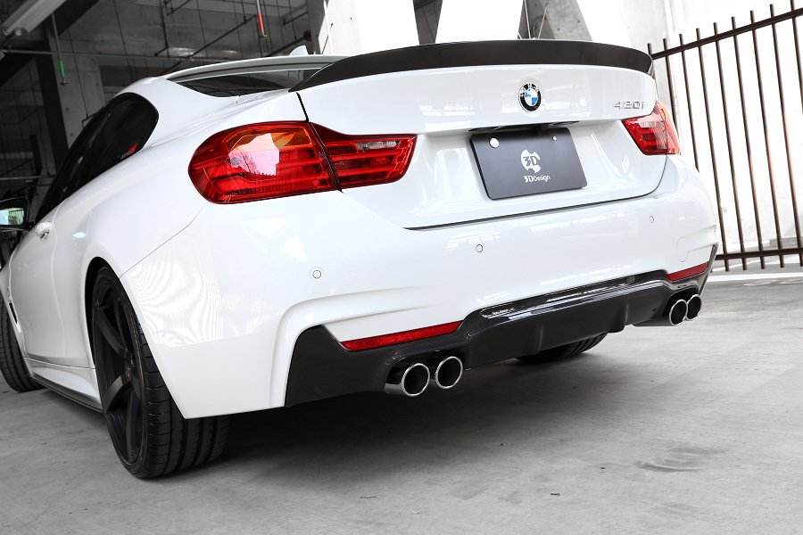 3d design f32 carbon fiber trunk spoiler - iND Distribution