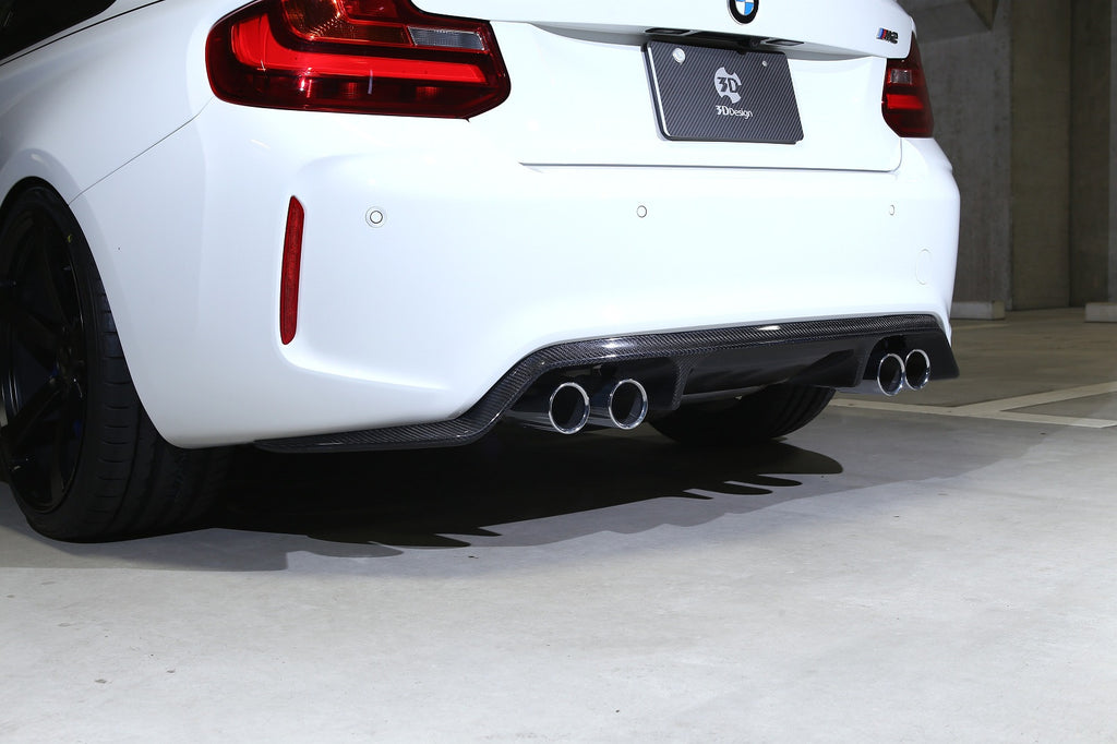 3d design f87 m2 carbon fiber rear diffuser - iND Distribution