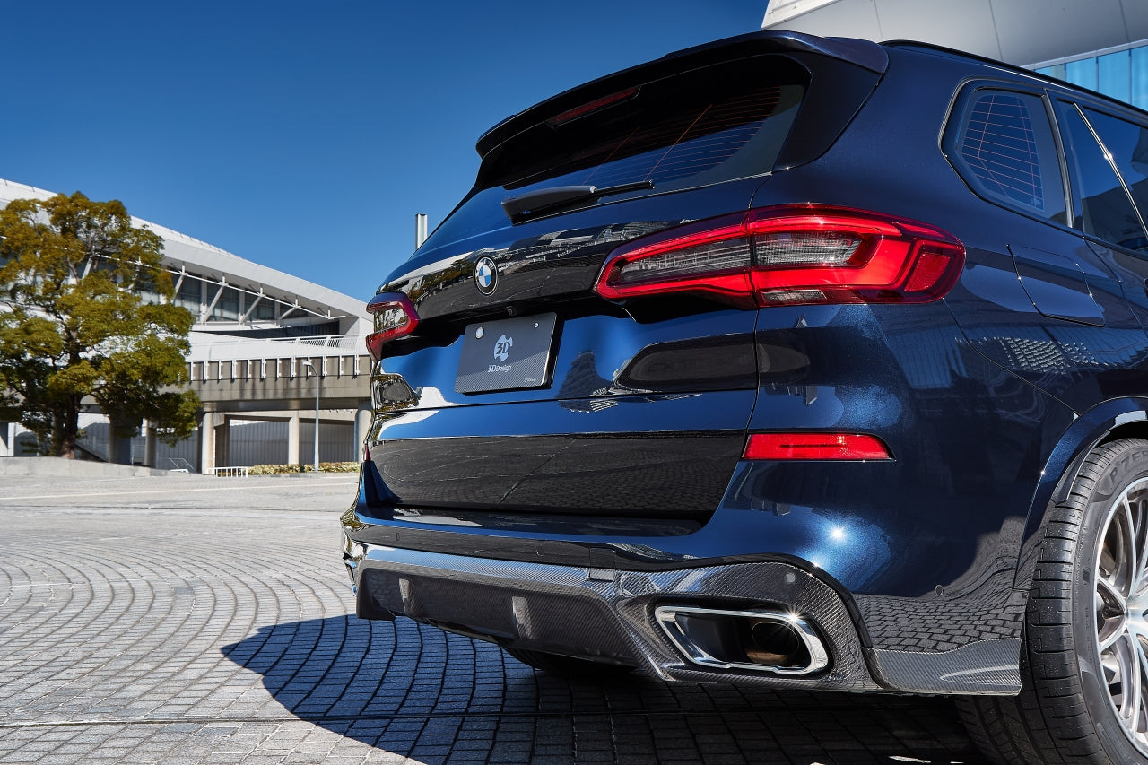 3D Design G05 Pre-LCI X5 Carbon Rear Diffuser Set Package