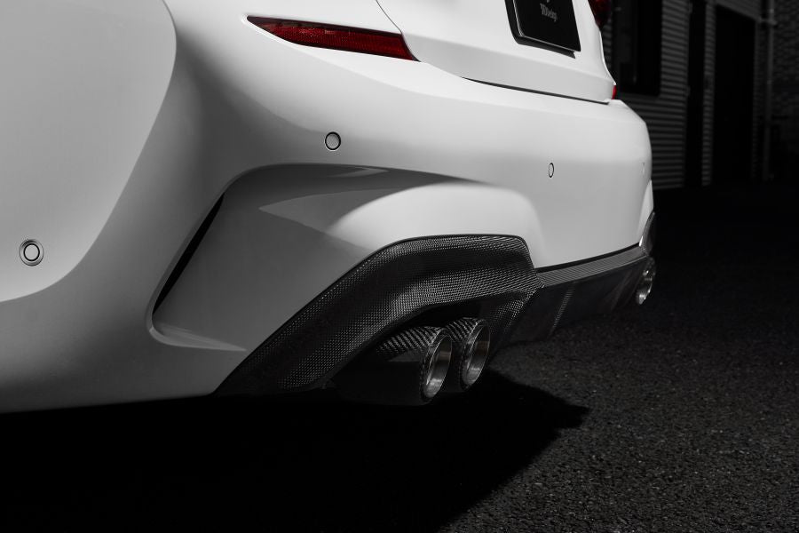 3D Design G20 3-Series M-Sport Carbon Rear Diffuser - 4-Tip