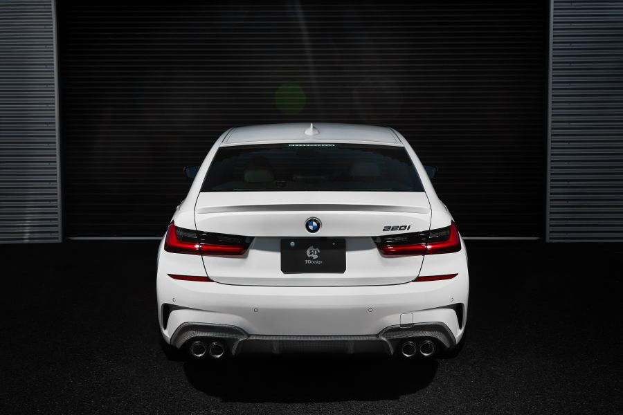 3D Design G20 3-Series M-Sport Carbon Rear Diffuser - 4-Tip