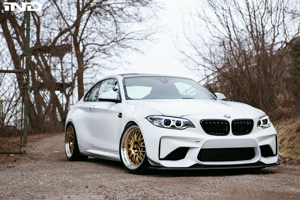 3d design f87 m2 carbon fiber bumper canards - iND Distribution