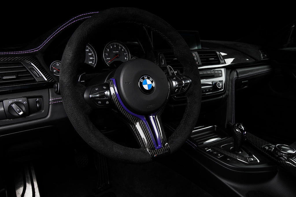 BMW m Performance gloss carbon steering wheel trim - iND Distribution