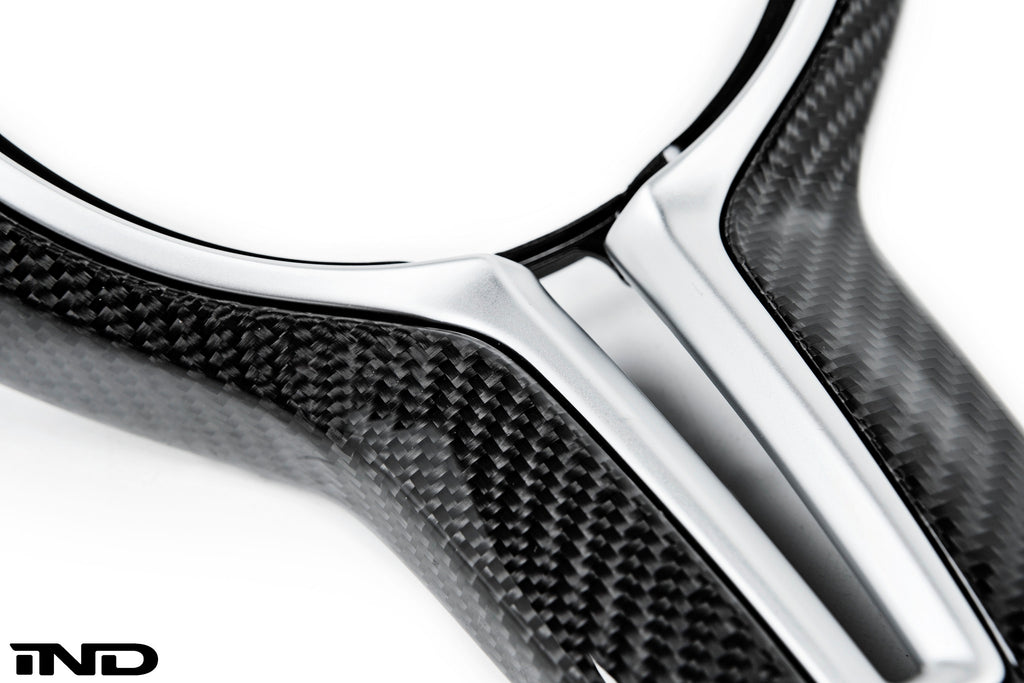 BMW m Performance gloss carbon steering wheel trim - iND Distribution