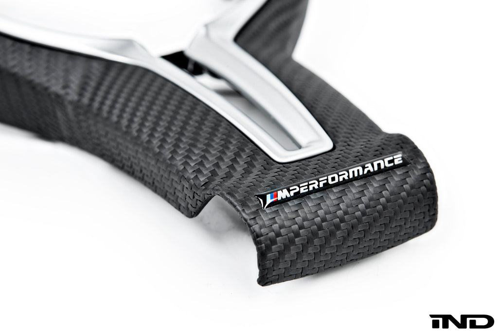 BMW m Performance matte carbon steering wheel trim - iND Distribution