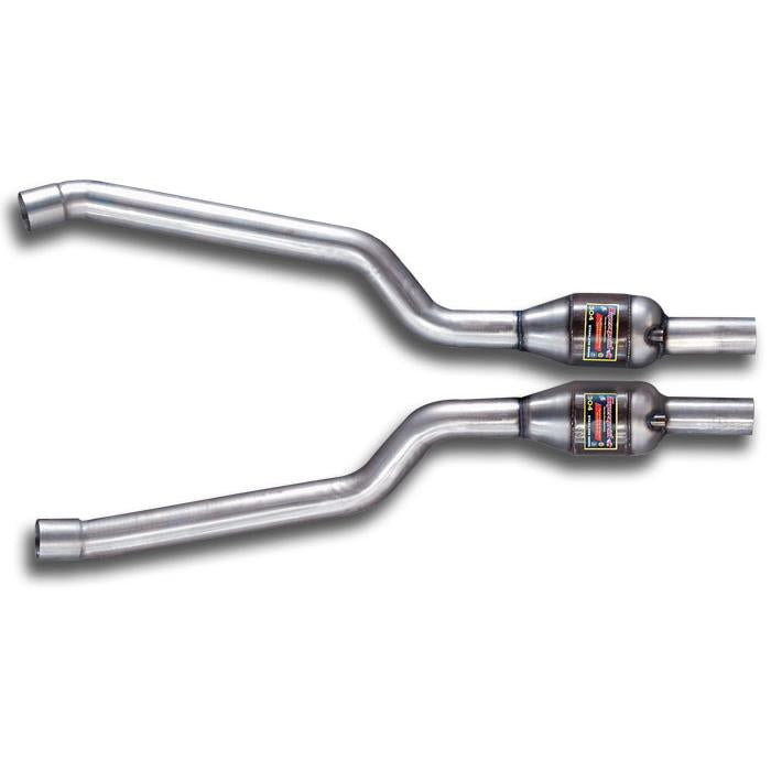 Supersprint BMW E92 Front Pipe With Metallic Catalytic Converter Right - Left (S85 Conversion)