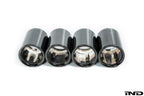 BMW m Performance f87 m2 black chrome exhaust tip set - iND Distribution