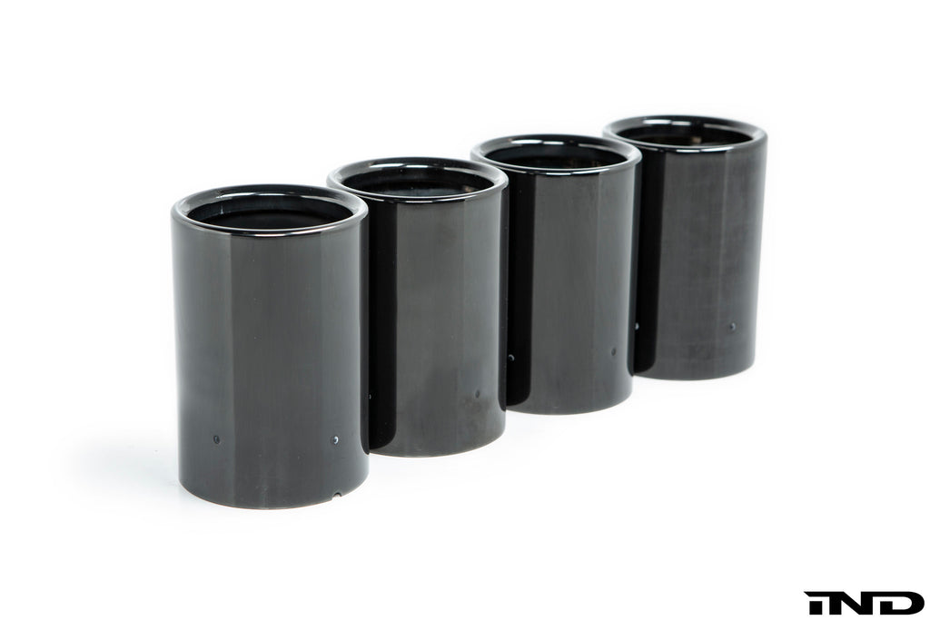 BMW m Performance f87 m2 black chrome exhaust tip set - iND Distribution