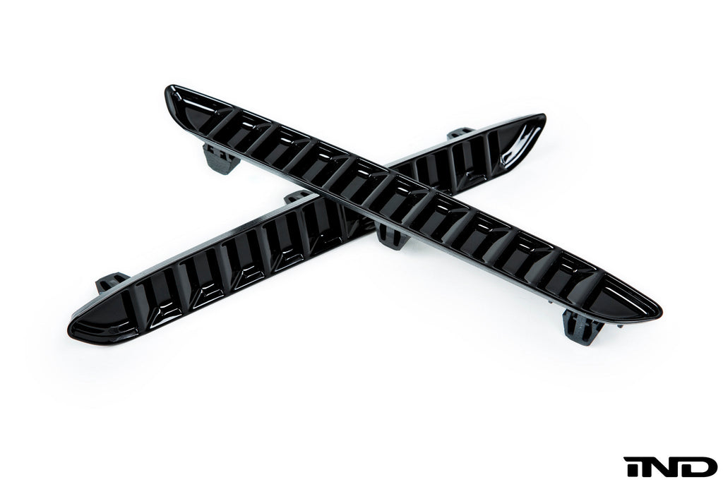 Acexxon F87 M2 rear reflector insert set with horizontal slats for exterior vehicle lighting and safety.