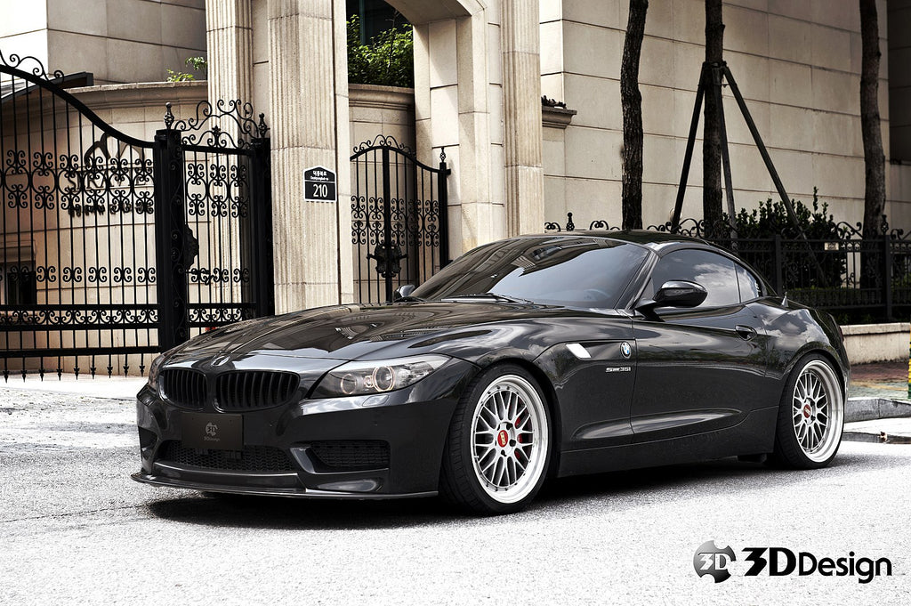 3d design e89 m sport carbon fiber front lip spoiler - iND Distribution