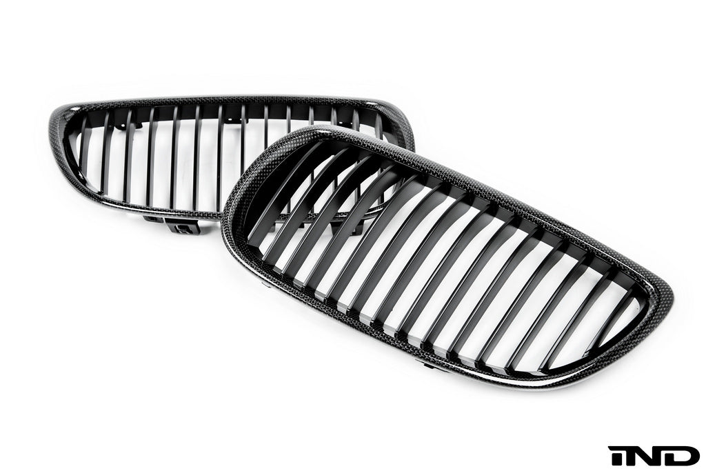 iND e9x m3 carbon fiber front grille set - iND Distribution