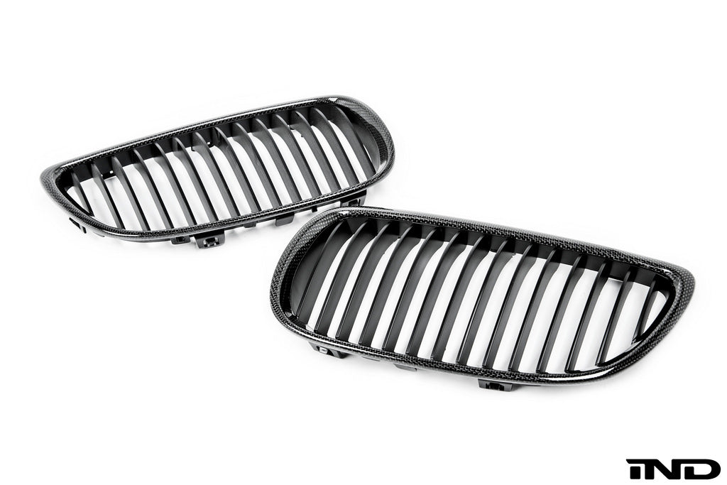 iND e9x m3 carbon fiber front grille set - iND Distribution