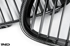 iND e9x m3 carbon fiber front grille set - iND Distribution