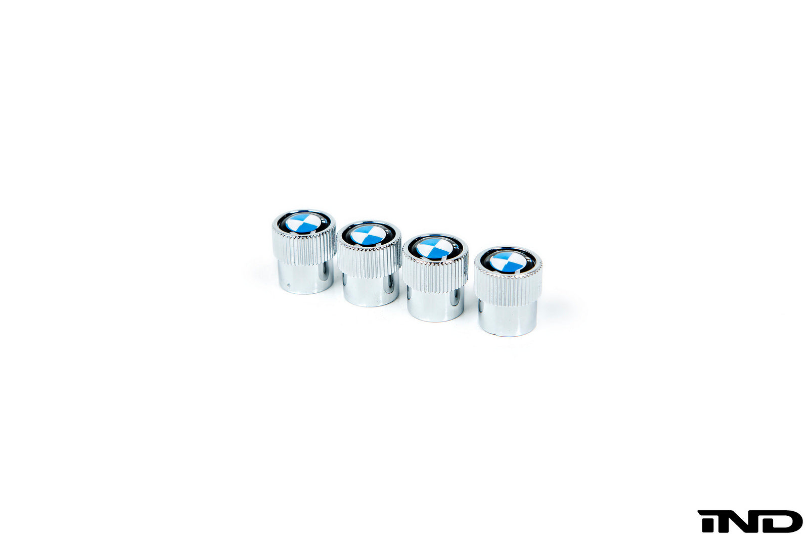 BMW OEM roundel chrome valve stem cap set - iND Distribution