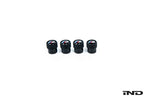 BMW OEM m logo black valve stem cap set - iND Distribution