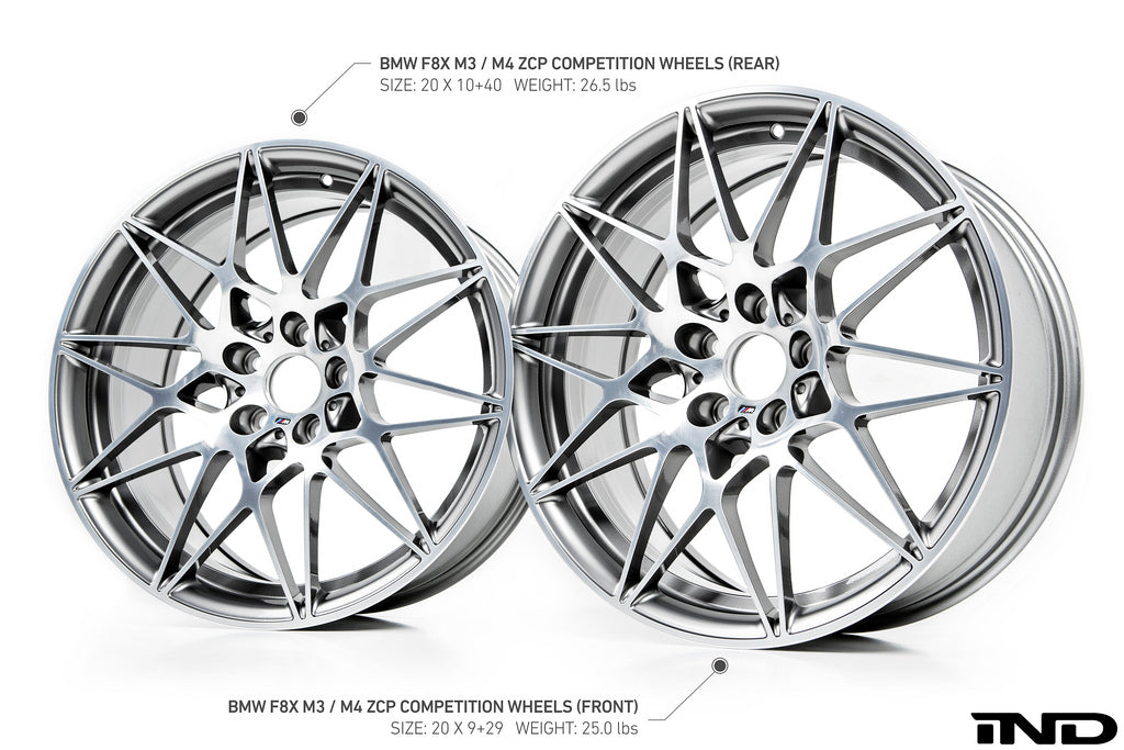BMW OEM f8x m3 m4 style 666m competition package wheel set - iND Distribution