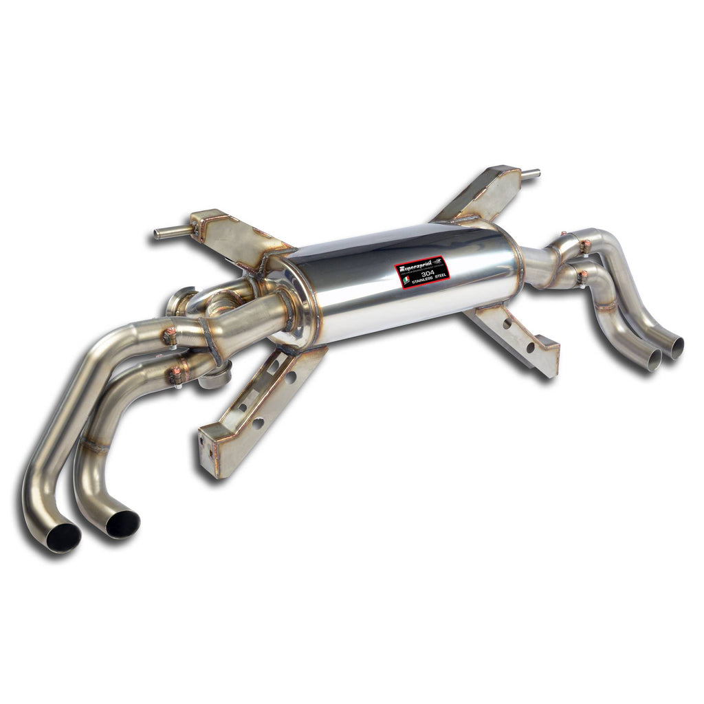 Supersprint AUDI R8 Coupè Rear Exhaust With Valves Right - Left 4 Exits(Deletes The Stock, Secondary Catalytics - Fits To The Stock Endpipes)-14,0 Kg