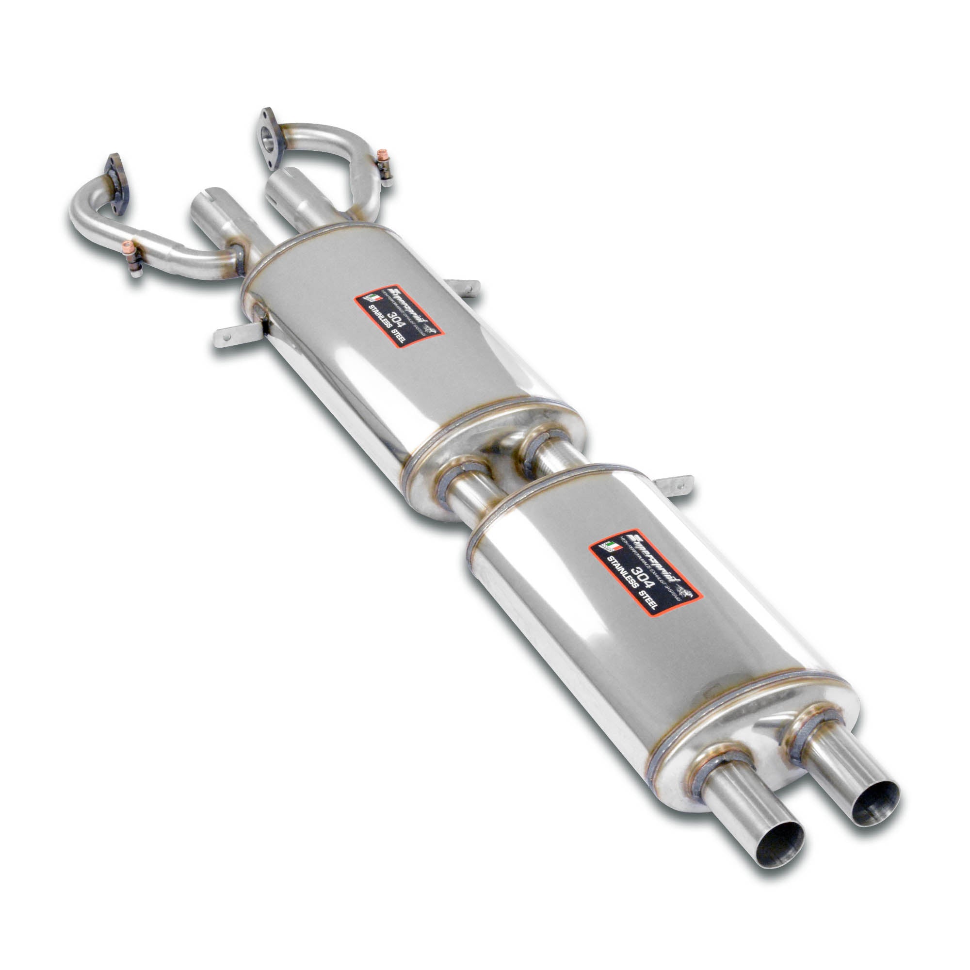 Supersprint Ferrari - Classic Front + Centre Exhaust Left (2 Silencers)Available On Demand