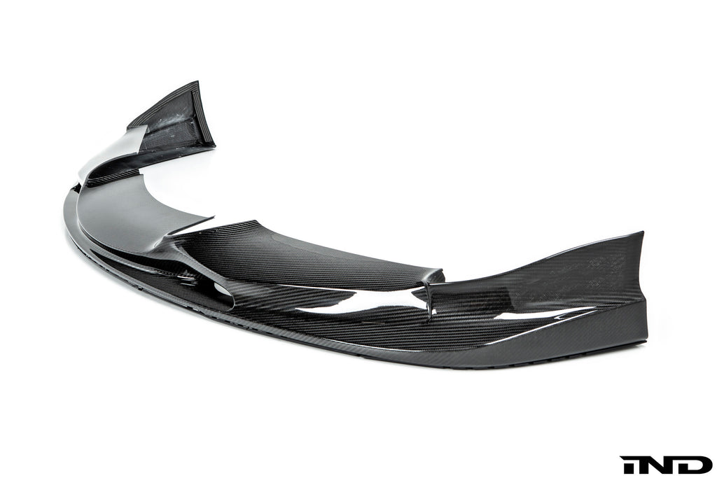 Front 3/4 view of 3D Design A90 Supra Carbon Front Lip