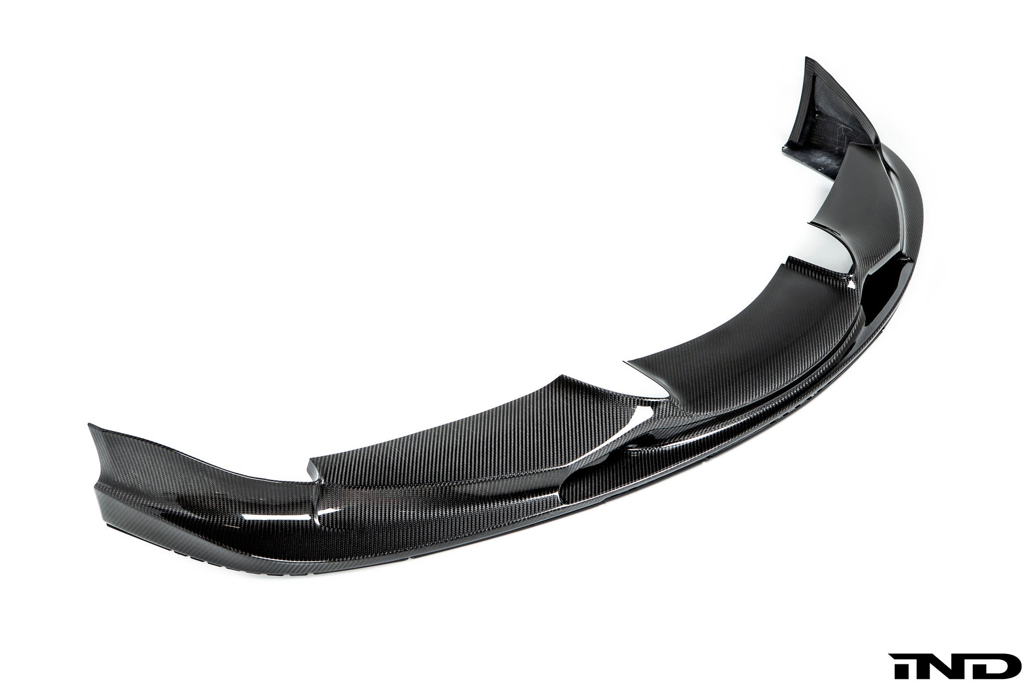 Front 3/4 view of 3D Design A90 Supra Carbon Front Lip