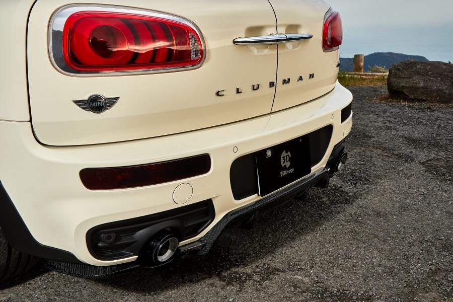 3d design f54 mini cooper clubman jcw carbon rear diffuser - iND Distribution