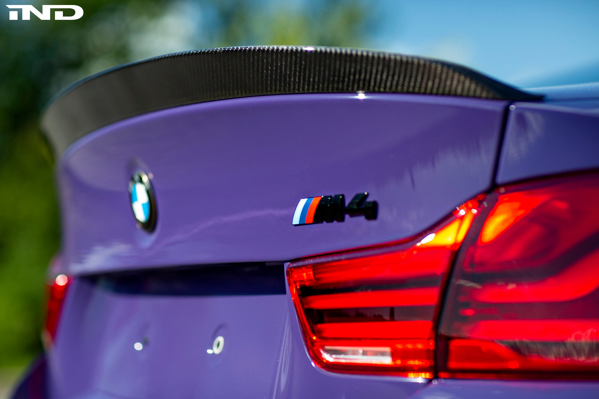 3d design f82 m4 dry carbon fiber trunk spoiler - iND Distribution