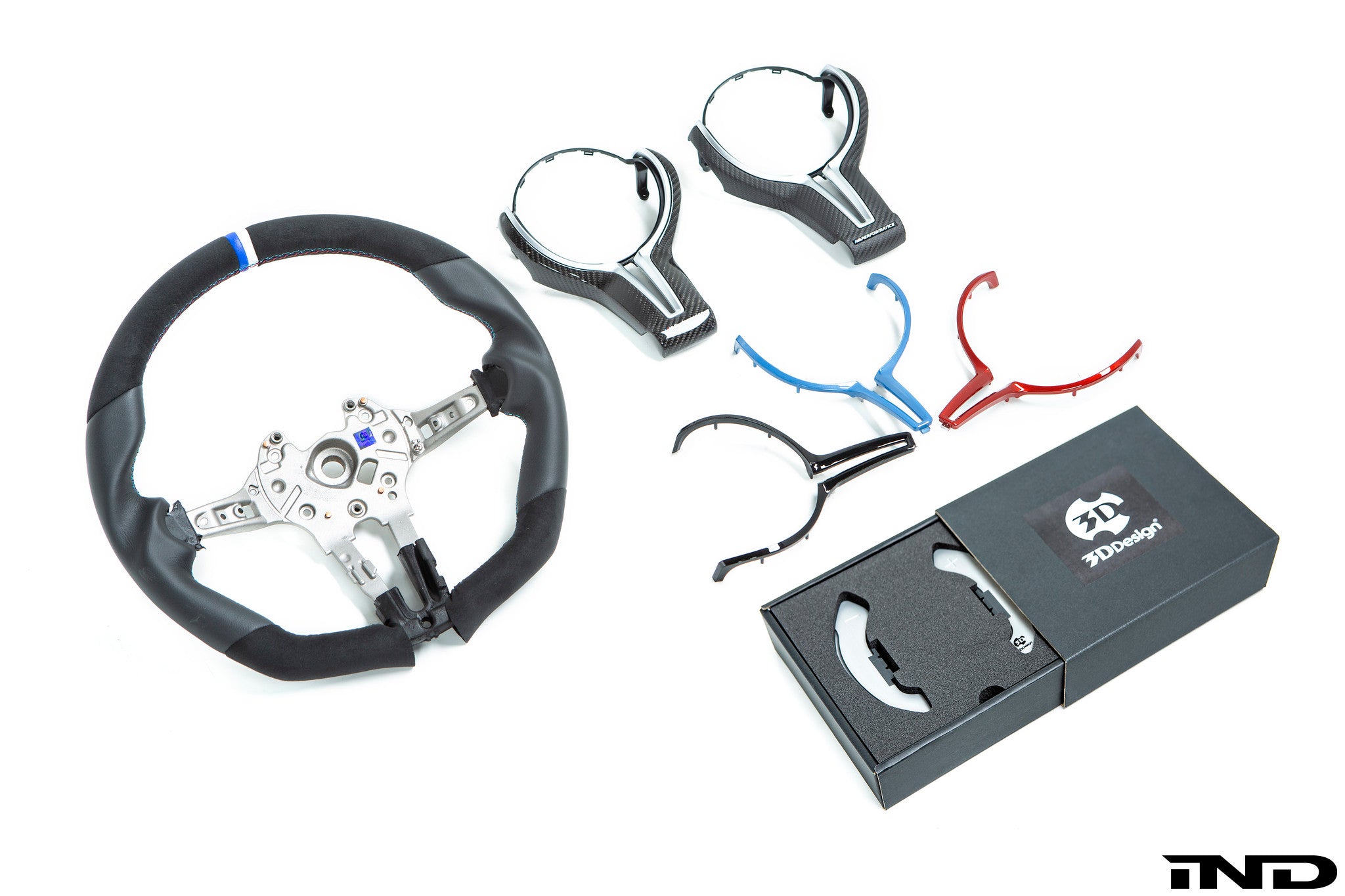 3d design f8x m2 m3 m4 alcantara leather steering wheel - iND Distribution