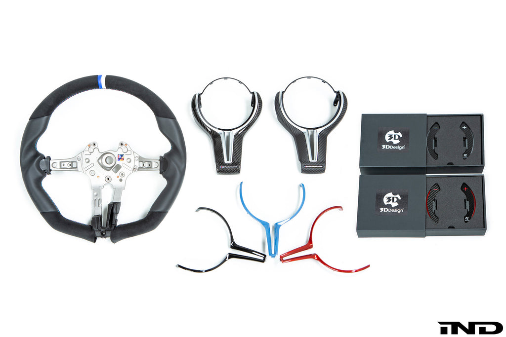 3d design f8x m2 m3 m4 alcantara leather steering wheel - iND Distribution