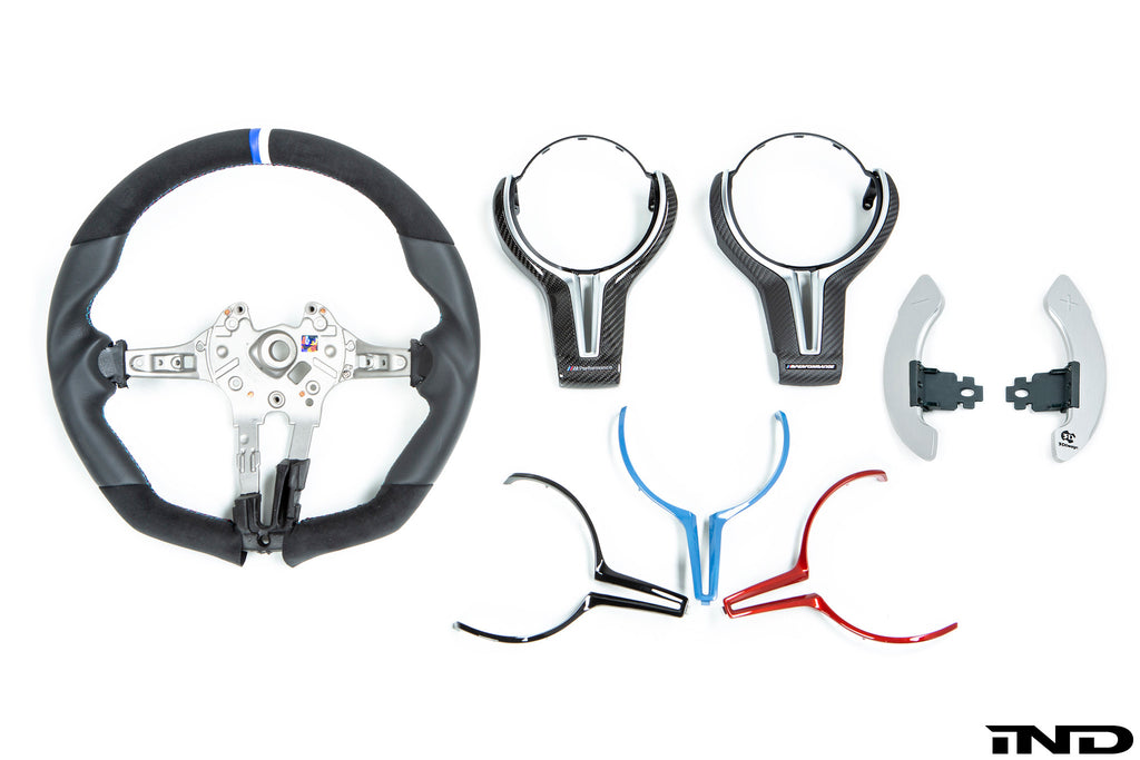 3d design f8x m2 m3 m4 alcantara leather steering wheel - iND Distribution