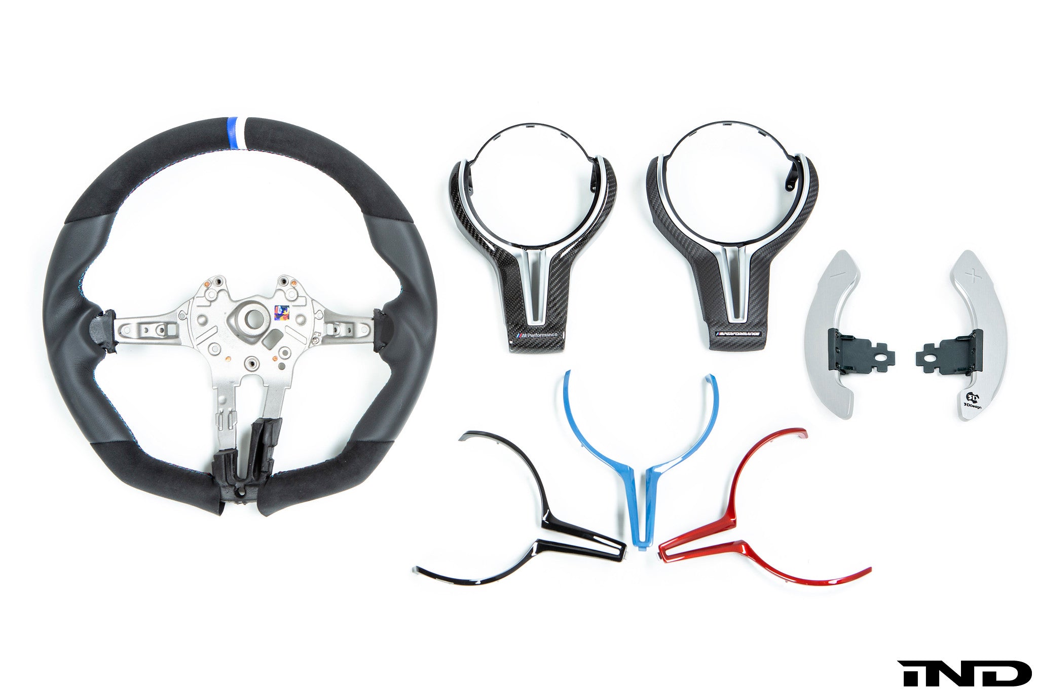 3d design f8x m2 m3 m4 alcantara leather steering wheel - iND Distribution