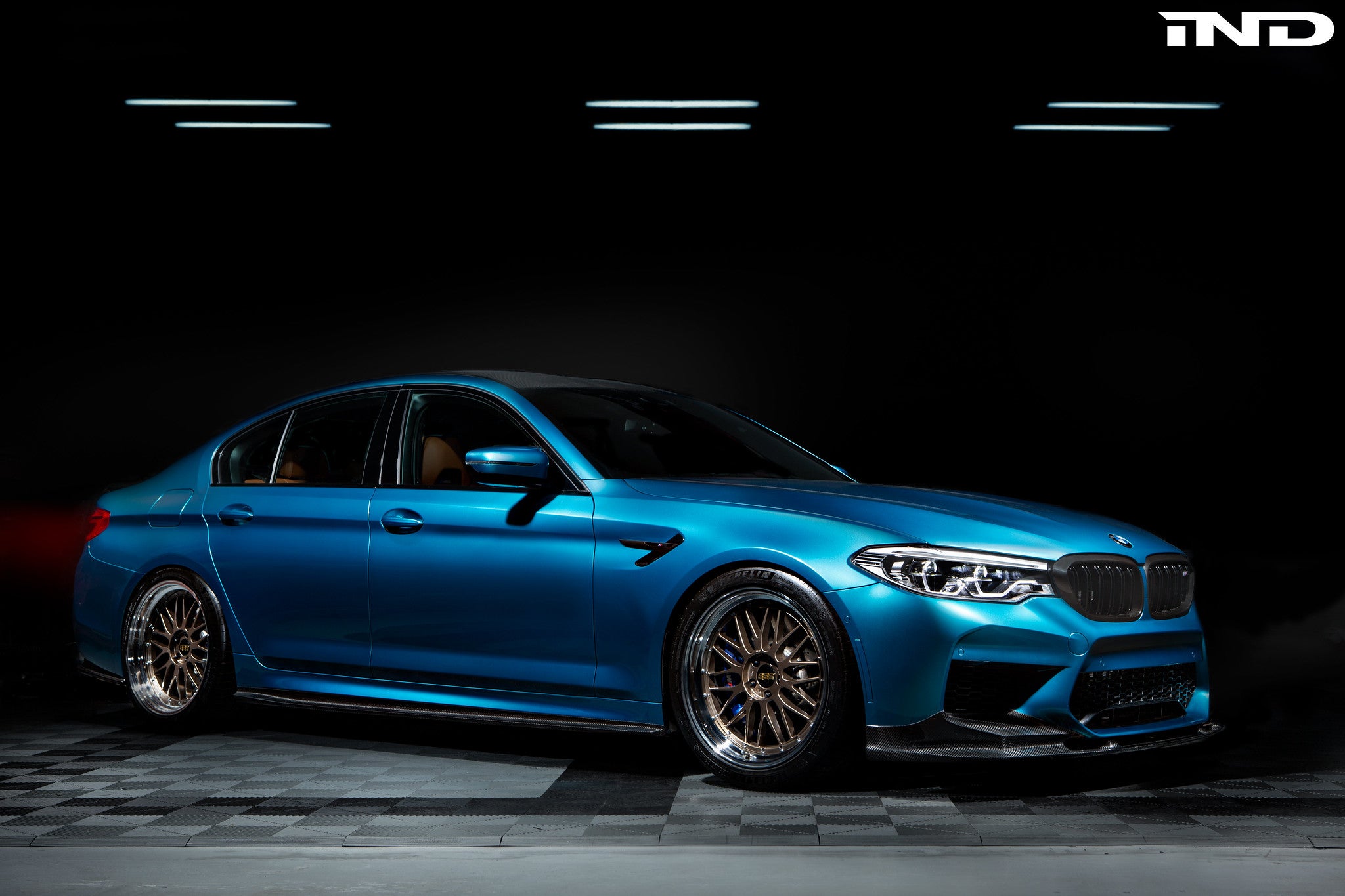 3d design f90 m5 carbon front lip 1 - iND Distribution