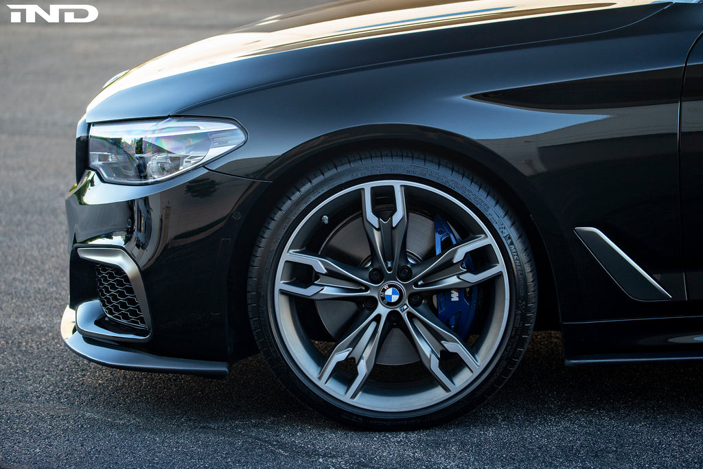 3d design g30 5 series carbon front lip spoiler - iND Distribution