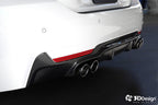 3d design f32 f36 m sport carbon fiber rear diffuser - iND Distribution