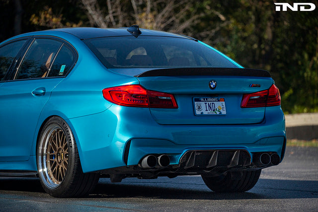 3d design f90 m5 carbon trunk spoiler 2x2 - iND Distribution