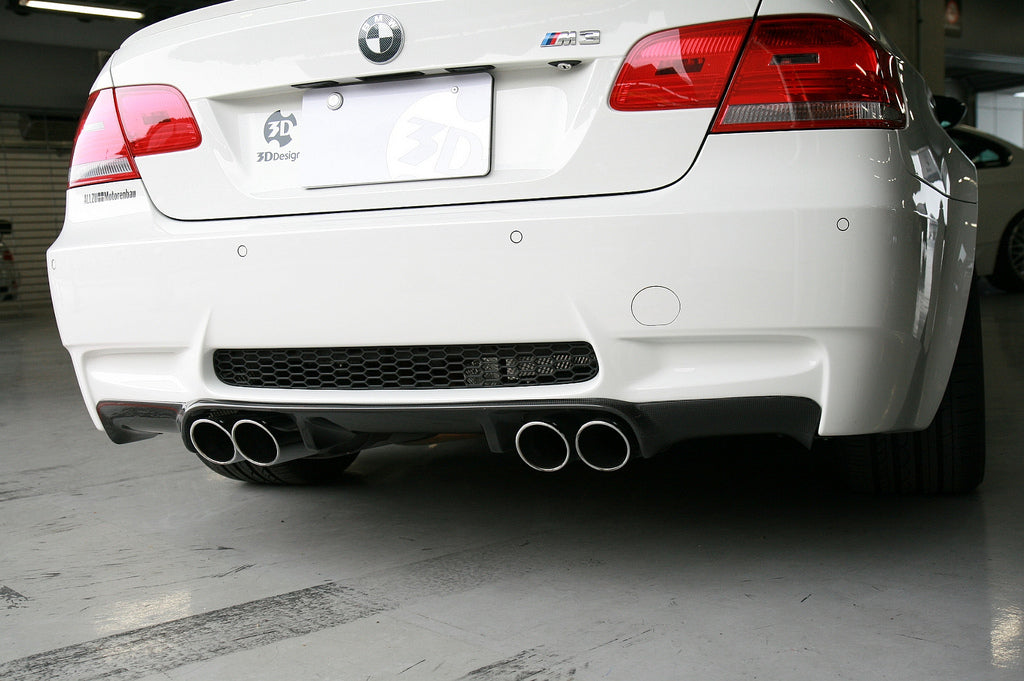 3d design e92 e93 m3 carbon fiber rear diffuser - iND Distribution