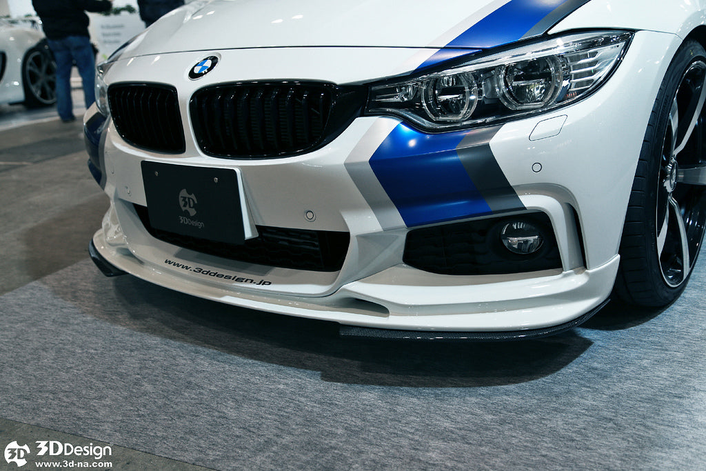 3d design f32 f36 m sport carbon fiber under splitters - iND Distribution