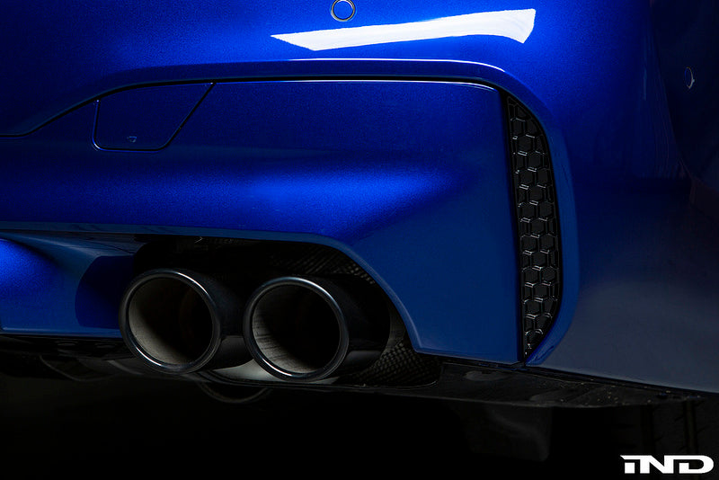 BMW f90 m5 black chrome exhaust tips - iND Distribution