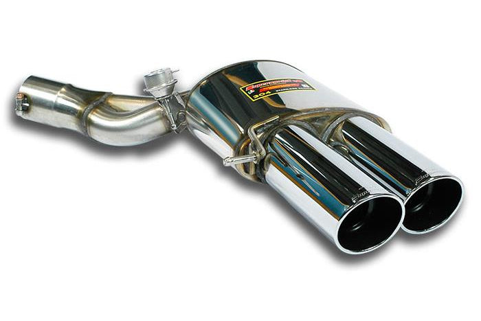 Supersprint BMW F06 / F1X M6 Stainless Rear Exhaust 4x100mm Silver - Valved