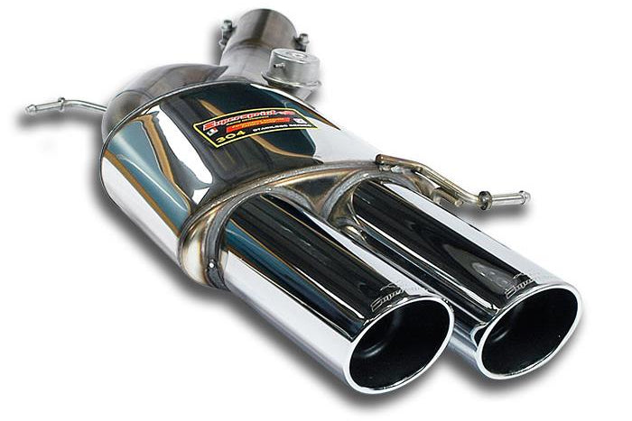 Supersprint BMW F06 / F1X M6 Stainless Rear Exhaust 4x100mm Silver - Valved