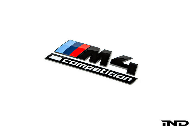 iND G82 m4 competition gloss black trunk emblem - iND Distribution